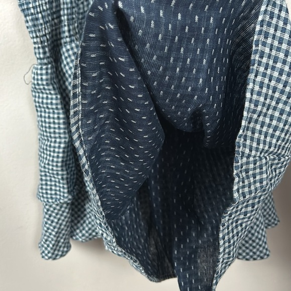 Tularosa Nicki Dress in Sea Off Shoulder Cotton Cottage look dress size small - Picture 9 of 12